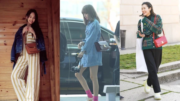 華麗鎖釦原來是來自凱旋門的靈感啟發！看LISA、劉雯、楊丞琳這樣搭出CELINE TRIOMPHE包的甜美與率性