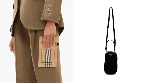 手機殼不再流行？現在都換揹手機包！Burberry推出經典條紋設計款、Prada打造時髦手機袋