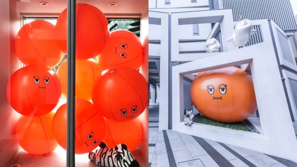 超可愛暖橘「誠實君」又卡住了！這回現身台中大毅老爺行旅，可以跟這圓滾滾身材、厭世臉一起入夢鄉