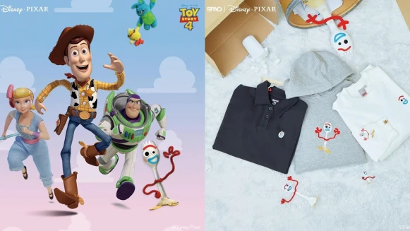 第二波玩具總動員聯名系列登場！SPAO把胡迪、巴斯光年、彈簧狗、叉奇放上睡衣、針織外套、長版帽T