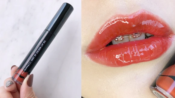 M.A.C色誘翹唇釉根本是薄唇救星！一擦就像敷過美唇油、特製小S刷頭超好塗，還有超美Marrakesh色必收