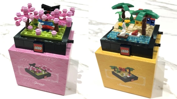 只送不賣的「限量四季樂高」來了！春天粉櫻、冬季白雪全變成可愛積木，拿來放辦公室好療癒