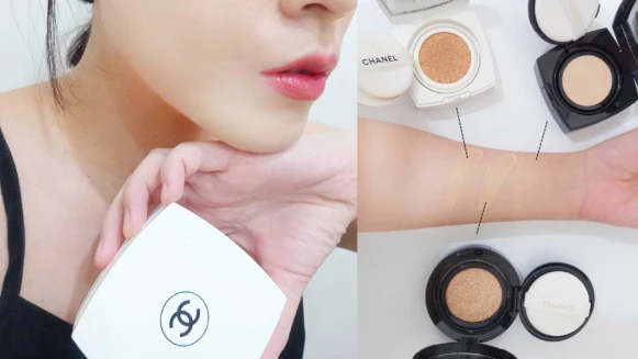 網美隨身帶自拍燈不稀奇，M編不能說的臉上自帶光的秘密..........是美肌神品「珍珠氣墊粉餅」