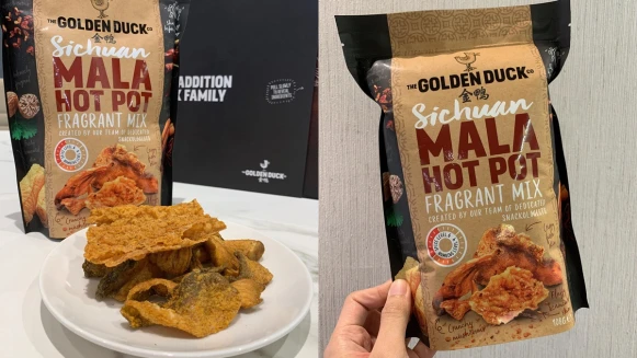 金鴨全新麻辣口味登場！「四川麻辣什錦脆片」香辣上市，一片接一片讓人上癮的超唰嘴零食