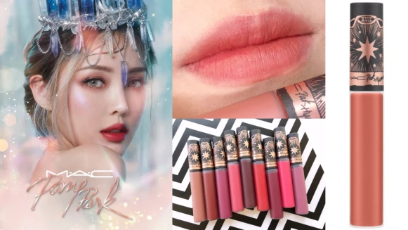 M.A.C X PONY限量聯名彩妝登場，塔羅牌主題的消光黑與玫瑰金配色太美，唇上擦的柔霧慕斯唇釉#栗子奶油更是必收第一名