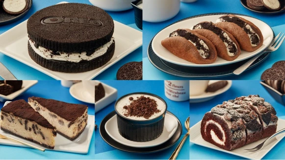全聯 X OREO聯名甜點太邪惡了！5款巧克力餅乾系列，放大版OREO布朗尼、巧克力蛋糕捲必吃