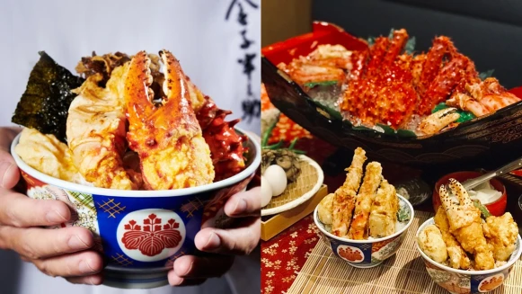 海鮮控們開吃囉！金子半之助推「帝王蟹天丼」每日限量，札實蟹肉一口超滿足