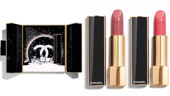 【2019聖誕彩妝】香奈兒首度推出黑Ｘ金配色口紅，還有專為超炫耀唇膏設計的金燦珠寶盒，根本就是化妝台上的夢幻逸品