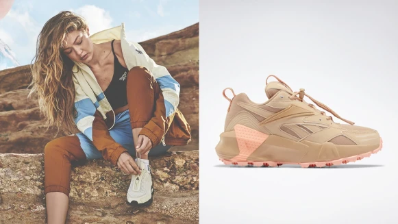 Reebok X Gigi Hadid聯名系列華麗回歸，亮點是DMX、AZTREK這兩雙全新鞋款