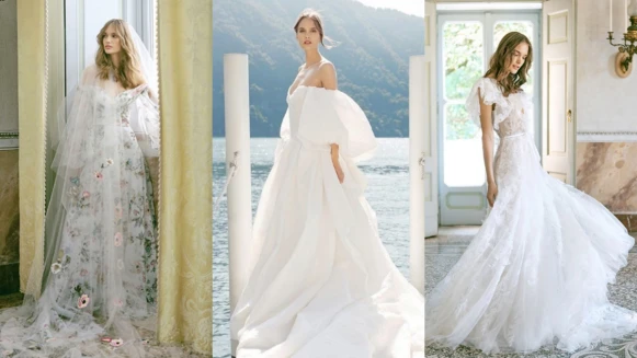 美到令人屏息的Monique Lhuillier婚紗！《格雷》女主角Dakota Johnson 和劉詩詩都曾為它著迷！