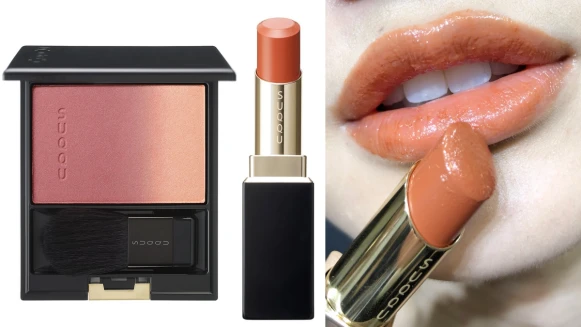 【2019聖誕彩妝】SUQQU梅田限定乾燥玫瑰漸層頰彩+完熟柿子色口紅太美！還有燭光限定聖誕彩妝