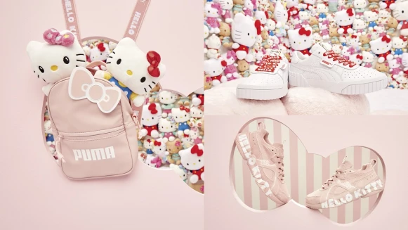 Kitty粉又要失心瘋！PUMA X HELLO KITTY聯名系列第二發，明星鞋款PUMA NOVA換上夢幻胭脂粉紅色