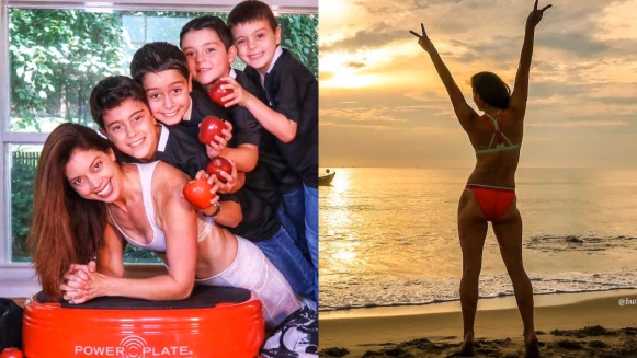 太狂太勵志!擁有4寶的43歲辣媽邊做家事邊健身,練出逆天好身材!