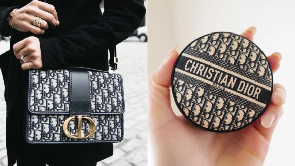 天兒～ Dior 老花氣墊來了！超時髦經典緹花款式，快和DIOR Oblique 帆布包一起雙雙入手！