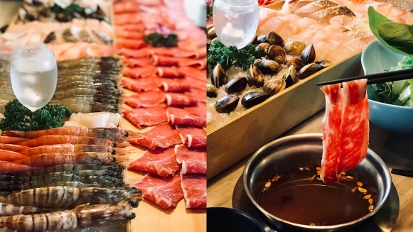 火鍋控們預備備！肉你好鍋物專賣店推出超狂「海底總動員」套餐，10種超澎派海鮮、100盎司肉品一次滿足