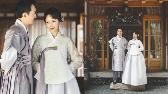 天心超唯美婚紗照曝光!和韓籍老公結婚3年,韓式婚紗風格浪漫破表