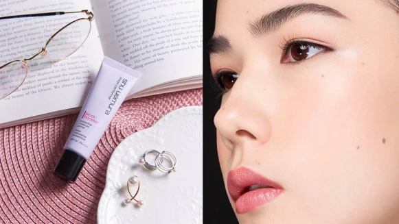 底妝第一步就亮到爆、貼到爆！日妞透明肌一生推的貼妝神器－「薰衣草紫妝前乳」！