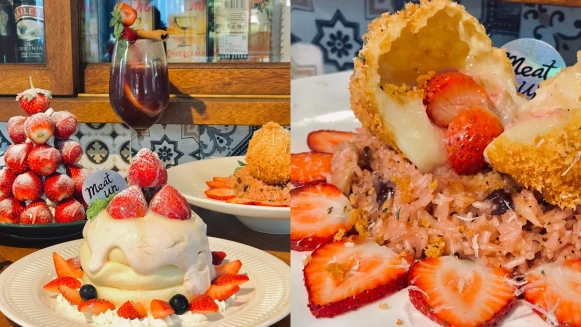 草莓季來了！Meat Up推出4款「滿滿草莓」季節限定，必吃起司草莓燉飯、草莓舒芙蕾