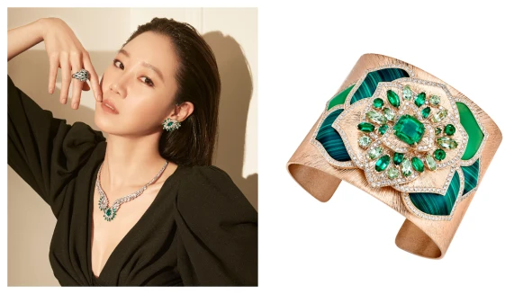 孔曉振也醉心的 Piaget 頂級珠寶作品《Golden Oasis燦金綠洲》，勾勒絢麗沙漠風情畫簡直美呆