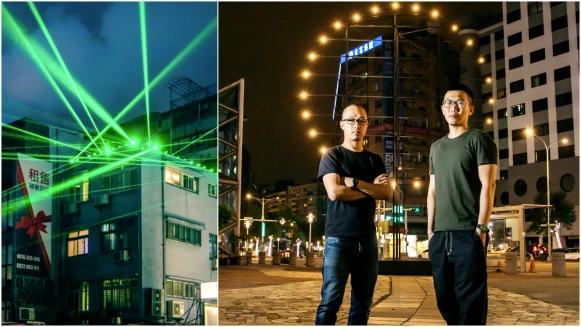《東區擾動》藝術快閃商圈，姚仲涵、莊志維聲光藝術裝置絢色街巷脈動