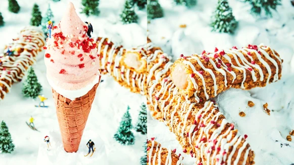 冬季限定！ZAKUZAKU棒棒泡芙推草莓系列雪莓口味、草莓巧可霜淇淋繽紛登場