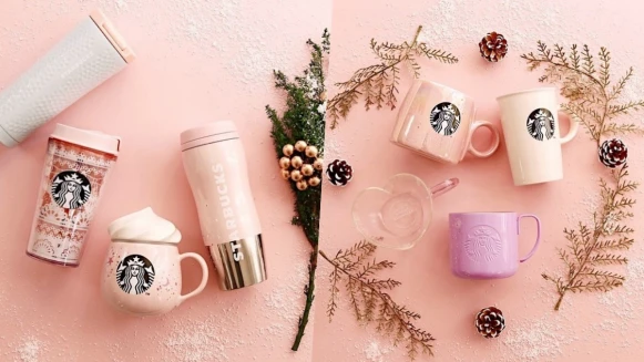 少女心爆炸！日本星巴克推「粉紅聖誕系列」限定隨行杯，還有聖誕新口味登場