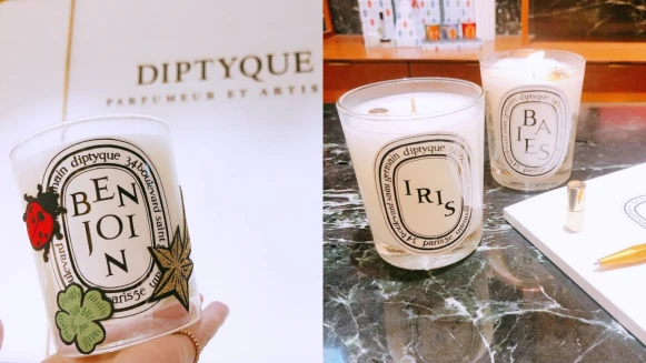diptyque超浪漫「秘密膠囊」就藏在蠟燭裡，點燃後才能看到裡面字句！還有蠟燭裝飾貼紙、香水幸運吊飾
