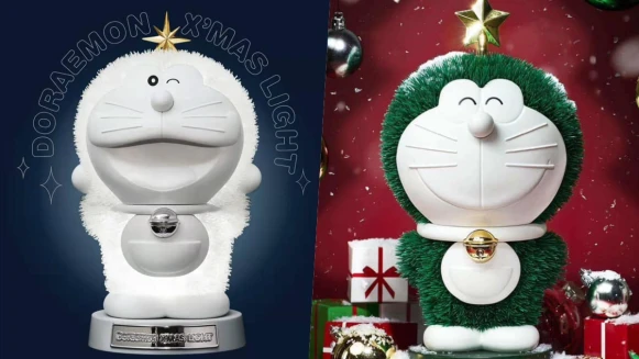 最萌的聖誕樹！Macott Station推出「哆啦A夢發光聖誕樹」雪白圓滾滾療癒登場