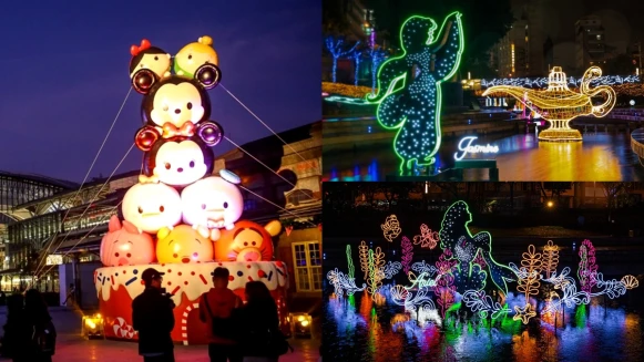 「2019台中耶誕城夢想世界」點燈啦！14米高迪士尼TSUM TSUM聖誕樹萌翻，三大必拍區域重點公開