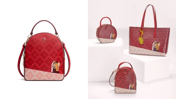 迷你背包、圓帽包都是新年換包首選！Kate Spade聯手湯姆貓與傑利鼠推出新年系列