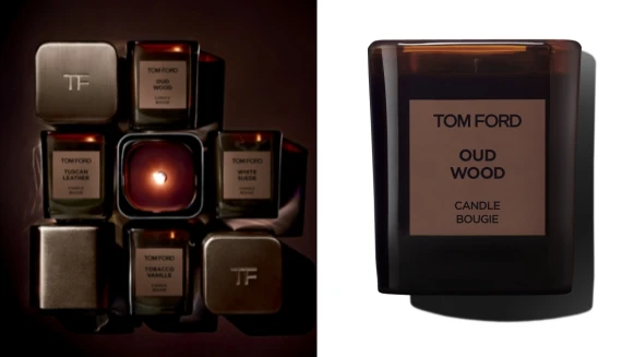 TOM FORD私人調香高級訂製香氛蠟燭系列,深棕色玻璃外殼搭配經典香味,一擺出來質感破表