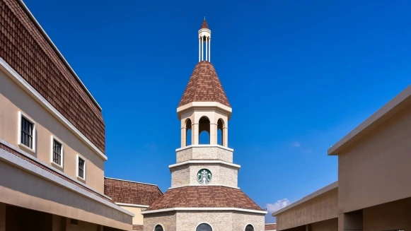 全台唯一「星巴克鐘樓門市」降臨台中！麗寶Outlet二期太美，宛如走進歐洲度假村