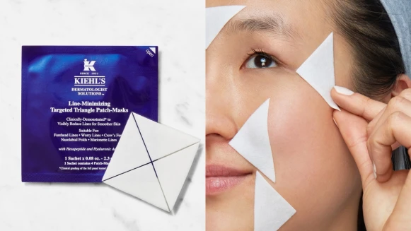Kiehl&#039;s 契爾氏首度推出「分區抗老面膜」，貼心小三角設計，哪裡皺就敷哪裡