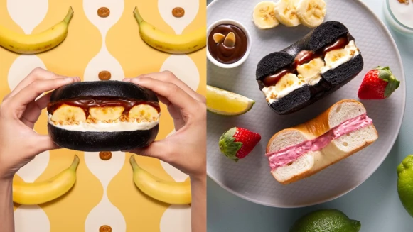 好丘全新門市進駐台北統一時代百貨！「厚醬貝果」台北開賣，推出獨家香蕉焦糖口味