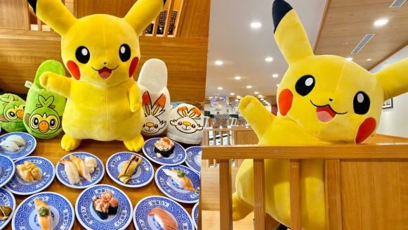皮卡丘來襲！藏壽司推寶可夢獨家限量商品「超萌特大皮卡丘、造型拖鞋」，還有新春限定壽司大公開