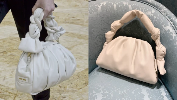 原來雲朵包始祖是它！Miu Miu春夏系列出現純白色雲朵包，除了手拿還多了肩背、側背功能