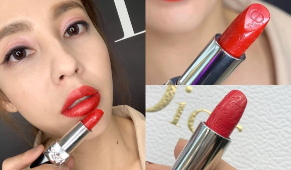 【2020情人節限定】迪奧藍星唇膏愛戀印記珍藏版#999、#520，滿滿Love刻印超絕美！