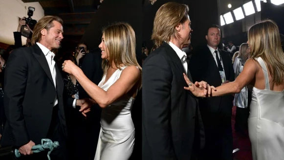 布萊德彼特、珍妮佛安妮斯頓睽違15年「世紀同框」!小布緊抓前妻的手,鐵粉激動敲碗:快復合