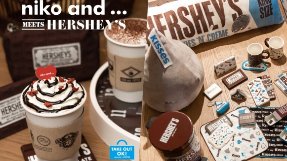 巧克力控尖叫！niko and ... × HERSHEY’S推台灣限定可可、情人節商品，必買巧克力抱枕