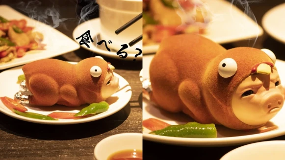 最萌年菜！粗豬食堂系列推「誘人的烤雞小豬」委屈模樣萌度破表