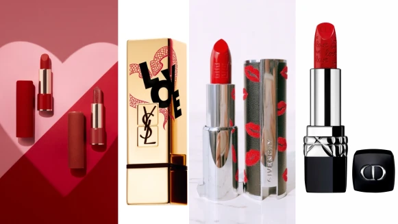 【2020情人節限定】蘭蔻天鵝絨#274、YSL金管、DIOR愛心刻印#999、紀梵希紅唇口紅殼、…情人節口紅推薦！送女友禮物絕對不失手