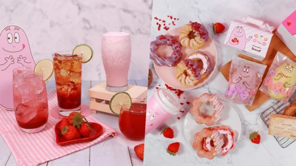 粉紅控失心瘋！Mister Donut X泡泡先生推「草莓季」商品，還有泡泡先生限量週邊
