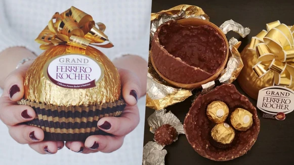 情人節禮物就它！「巨無霸金莎巧克力」裡面還隱藏小金莎，比金沙花束更吸睛