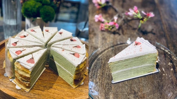 時飴Approprié攜手好樣VVG！打造絕美期間限定口味「櫻花抹茶千層」，吃得到的浪漫就是它了