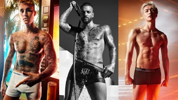 26歲哥倫比亞小鮮肉Maluma也為CK內褲脫了!大秀刺青肌肉身材,和小賈斯汀、張藝興比性感