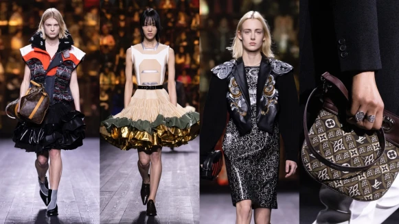 2020秋冬巴黎時裝週｜LV橫跨500年的時裝史詩，宮廷風澎裙配機車夾克玩新舊碰撞，「進化版老花」絕對成爆款！
