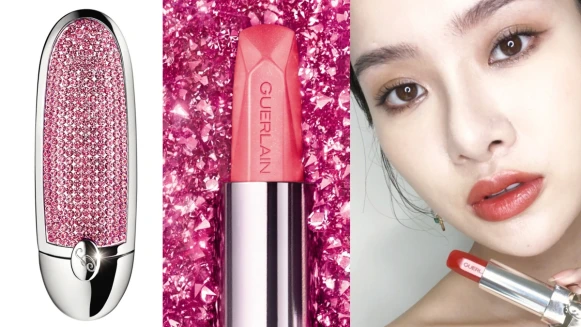 嬌蘭2020年全新「紅寶之吻高訂晶鑽唇膏」，真的加入鑽石粉末！#235光透番茄紅一擦美炸了
