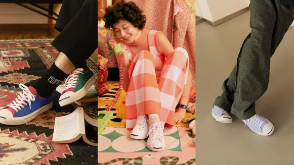 夏日必備小白鞋再一雙！Converse熱賣開口笑Jack Purcell系列再進化，還有薰衣草紫、繽紛彩虹配色