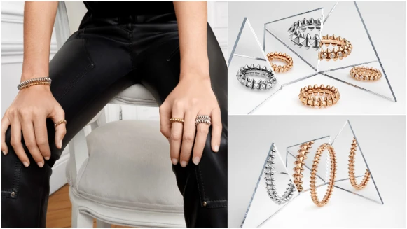 最酷的輕珠寶，Cartier 卡地亞熱賣系列 CLASH DE CARTIER 推出白金款，銳利尖錐細節打造超獨特珠寶個性。