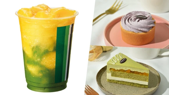 芒果尬抹茶！星巴克「夏日玩味星茶」系列登場，還有香芋布蕾塔、抹茶蜜桃千層